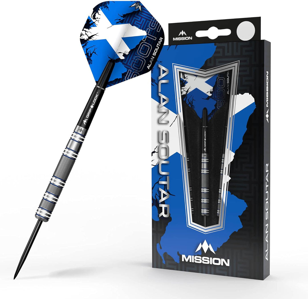Mission Alan Soutar Blue & White 90% - Steeldarts 26 Gramm