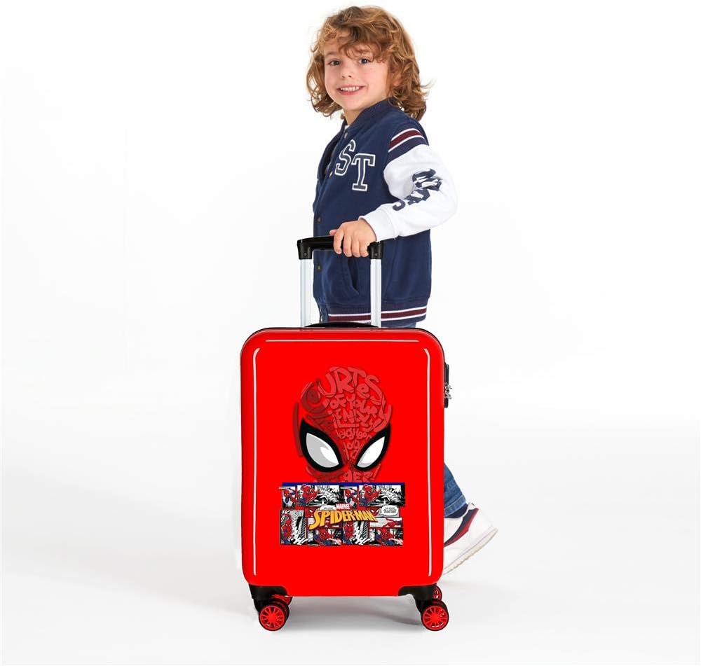 Marvel Spiderman Comic Kabinentasche, Rot, 38 x 55 x 20 cm, starr, ABS, seitlicher Zahlenkombination