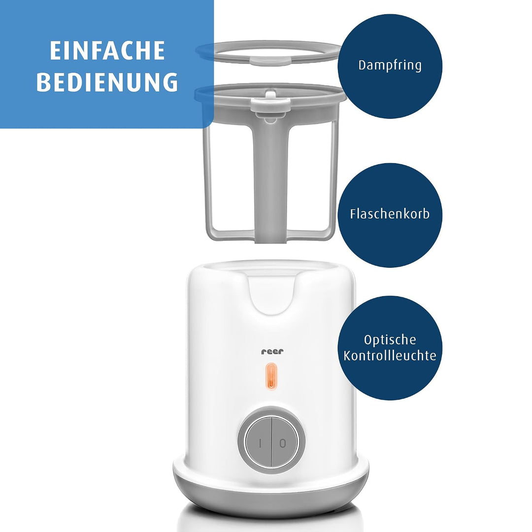 reer Turbofood Babykostwärmer, Flaschenwärmer erwärmt In 90 Sekunden