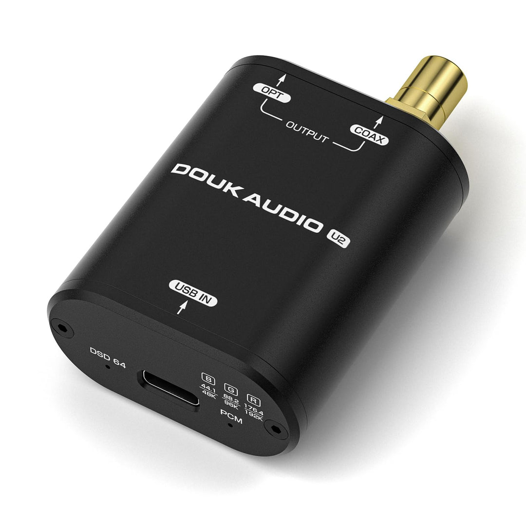Douk Audio U2 USB Konverter XMOS XU208 Digitale Schnittstelle TOSLINK Koaxial DOP SPDIF Adapter DSD6