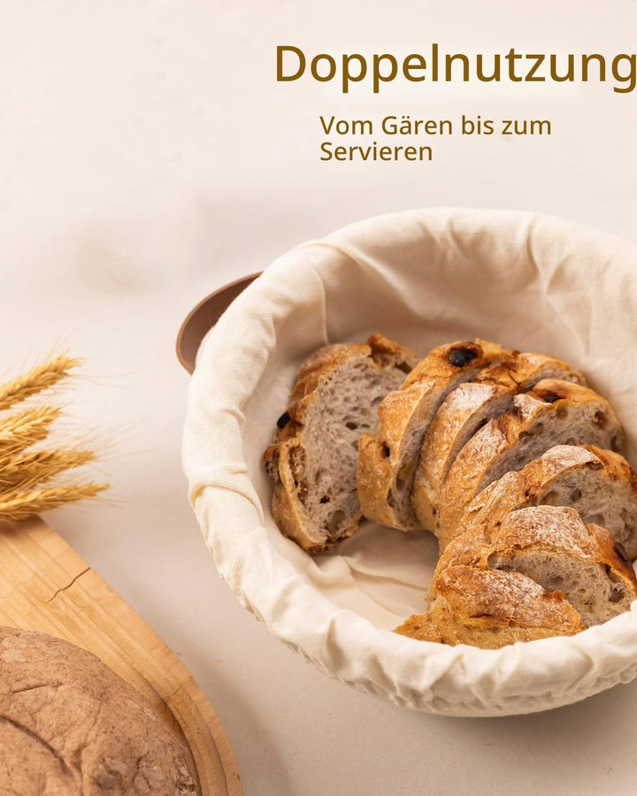 Gärkörbchen Starterset,Sauerteig Starter Set,Gärkorb Brot set,Brotgärkörbchen,Brotbacken Startver se