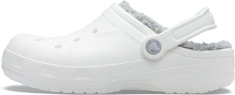 Crocs Unisex Ralen Lined Clog Holzschuh 45/46 EU White Light Grey, 45/46 EU White Light Grey