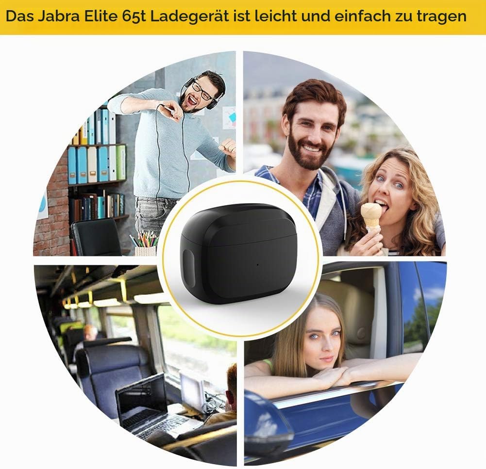Ersatz Ladecase Kompatibel mit Jabra Elite Active 65t und Jabra Elite 65t, Schutzhülle für drahtlose