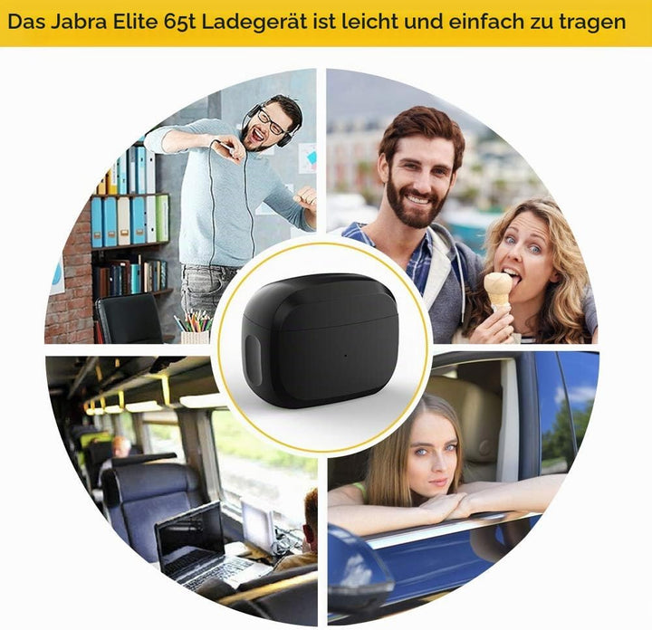 Ersatz Ladecase Kompatibel mit Jabra Elite Active 65t und Jabra Elite 65t, Schutzhülle für drahtlose