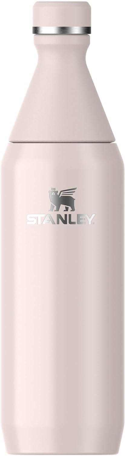 Stanley All Day Slim Trinkflasche Edelstahl 0.6L - Thermosflasche Kühlt 6 Stunden - 11 Stunden Eisge