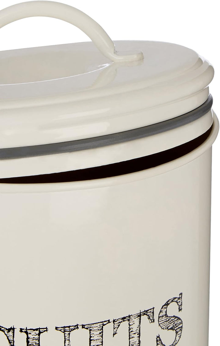 Premier Housewares Skizze Keksdose, Cremeweiss, Pulverbeschichtetes Metall, beige, Keksdose