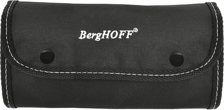 Berghoff Garnierset in Falttasche 8-teilig, Edelstahl, Polypropylene, schwarz