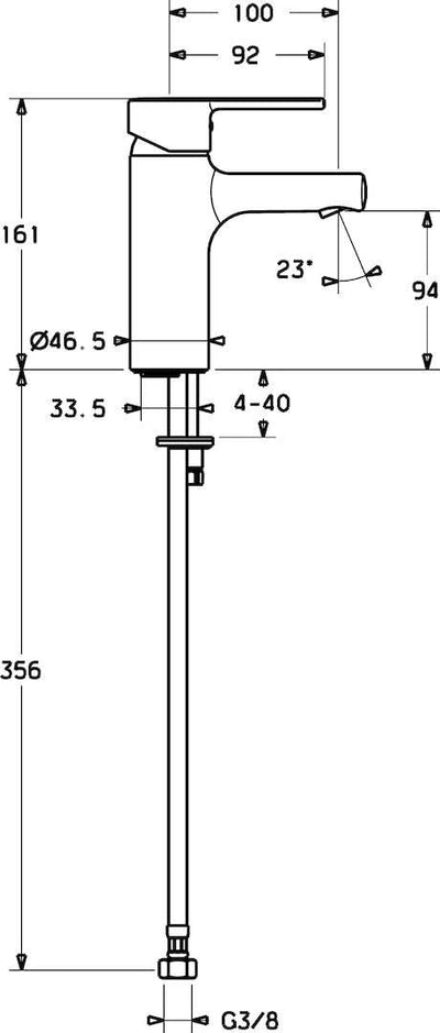 Hansa 3082273 Hansaronda Waschtisch Armatur