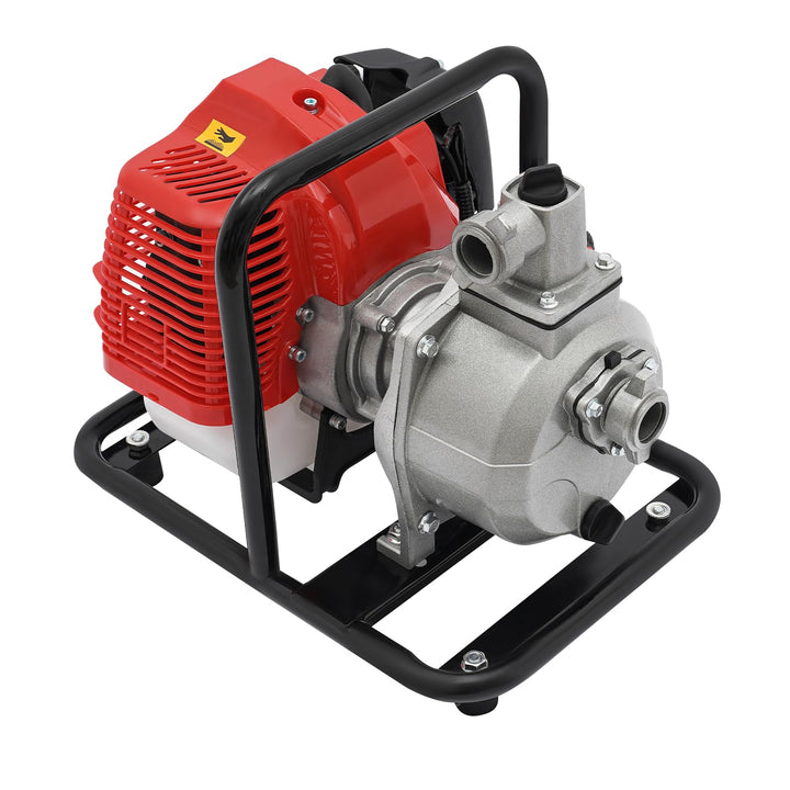 Benzin Wasserpumpe, 43CC 2-Takt Motor Hochleistung 35.66GAL/MIN 30M Förderhöhe Korrosionsbeständige