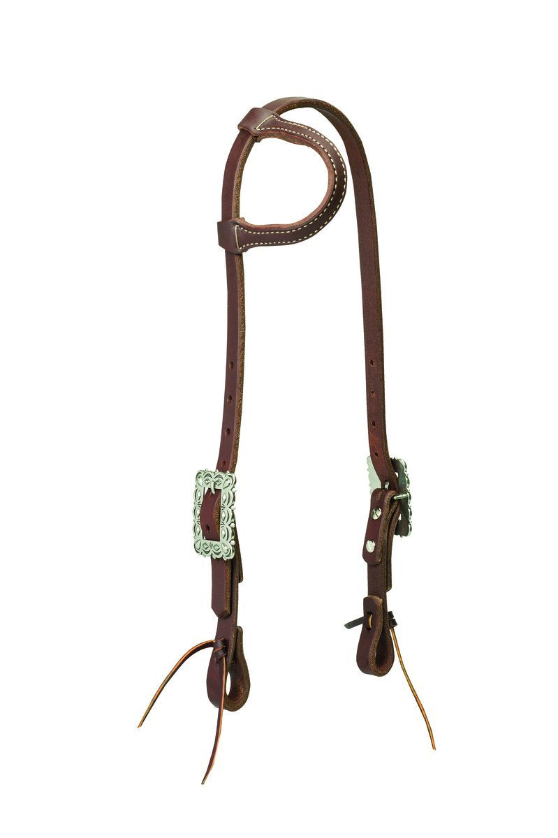 Weaver Leder Arbeiten Tack, gewelltem Hardware, Golden Chestnut Halfter mit Schiebeohren, Halfter mi