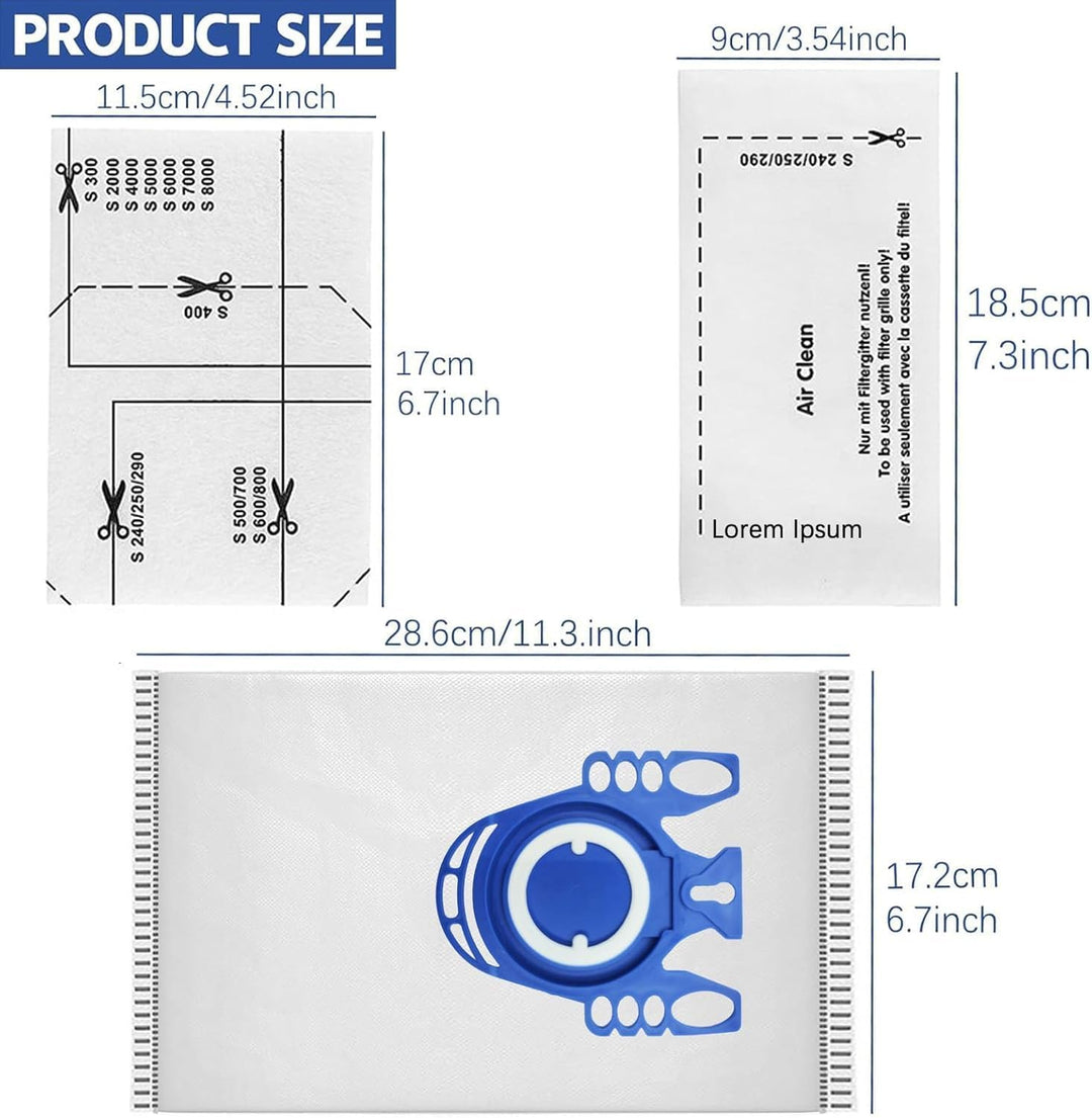 10 Stück Staubsaugerbeutel Pure GN für Miele Hyclean 3D GN Staubbeutel Classic C1 Complete C2 C3, S2