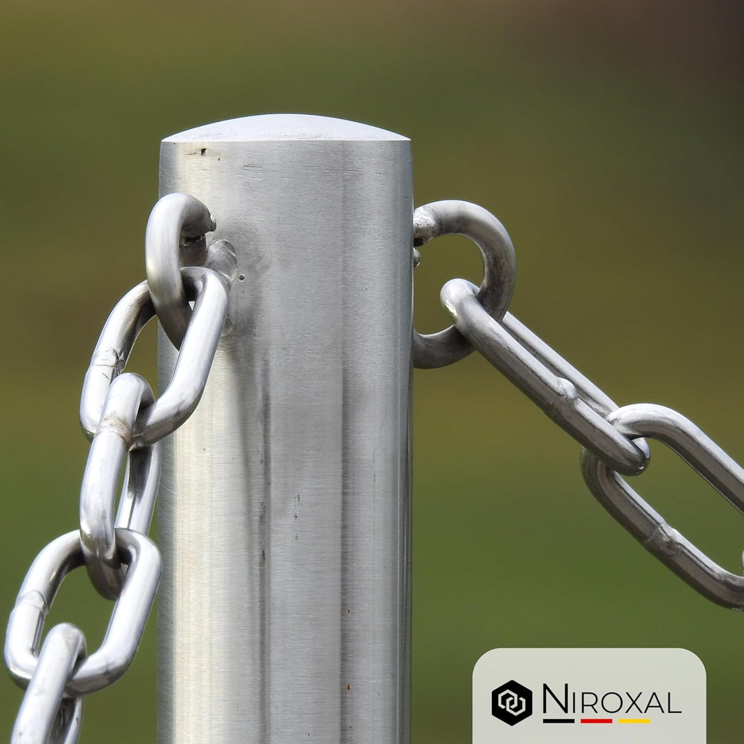 3 Stück 50cm = 0,5 Meter 13mm starke Kette Edelstahl Meterware V4A Gliederkette langgliedrig am Stüc