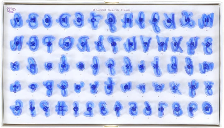 PME Fun Fonts - Cupcake- und Keks-Stempel-Set für Tortengestaltung, 66 Teile, Kollektion 1 Kollektio