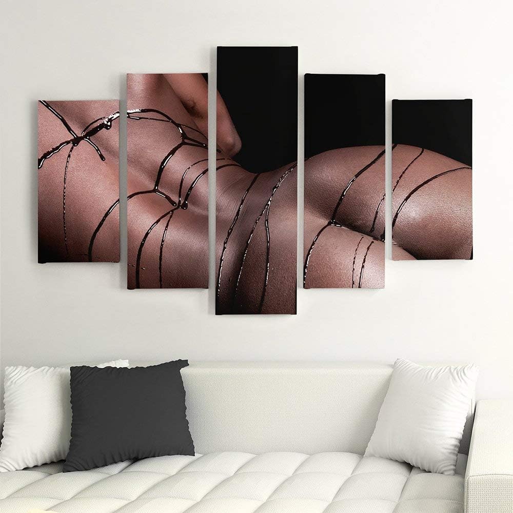 Feeby. Leinwandbild - 5 Teile - Bilder, Wand Bild, Wandbilder, Kunstdruck XXL, 5-Teilig, Typ A, 100x