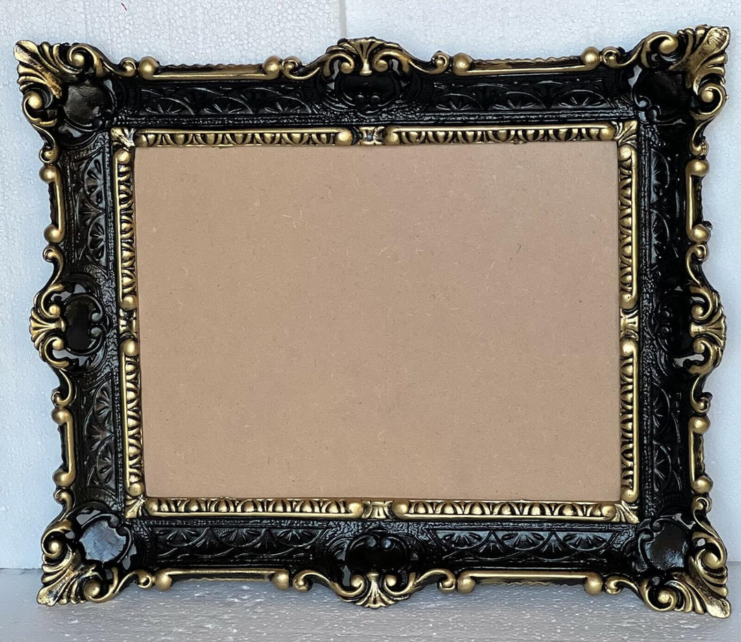 Barock Bilderrahmen Schwarz-Gold barock 56x46 Fotorahmen Antik Gemälde Rahmen 30x40 3049