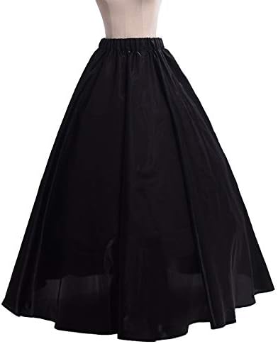 GRACEART Damen Gothic Viktorianisches Kleid Renaissance Maxi Kostüm XL Schwarz, XL Schwarz