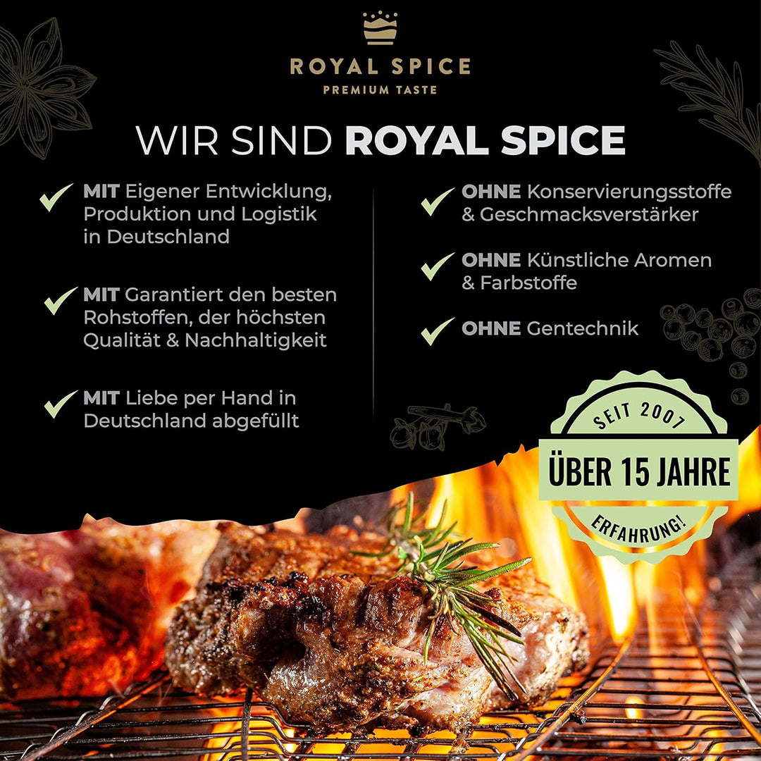 Royal Spice Udenheim Mediterran Gewürzmischung 200g – BBQ Gewürz für Fleisch, Chicken, Kräuterbutter
