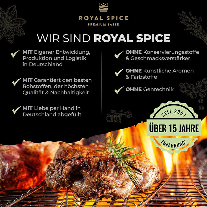 Royal Spice Udenheim Mediterran Gewürzmischung 200g – BBQ Gewürz für Fleisch, Chicken, Kräuterbutter