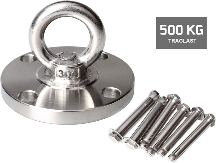 TSSS Deckenhaken Schwerlast Hängematte Haken 500 kg Tragfähigkeit 304 Edelstahl Befestigungshaken Hä