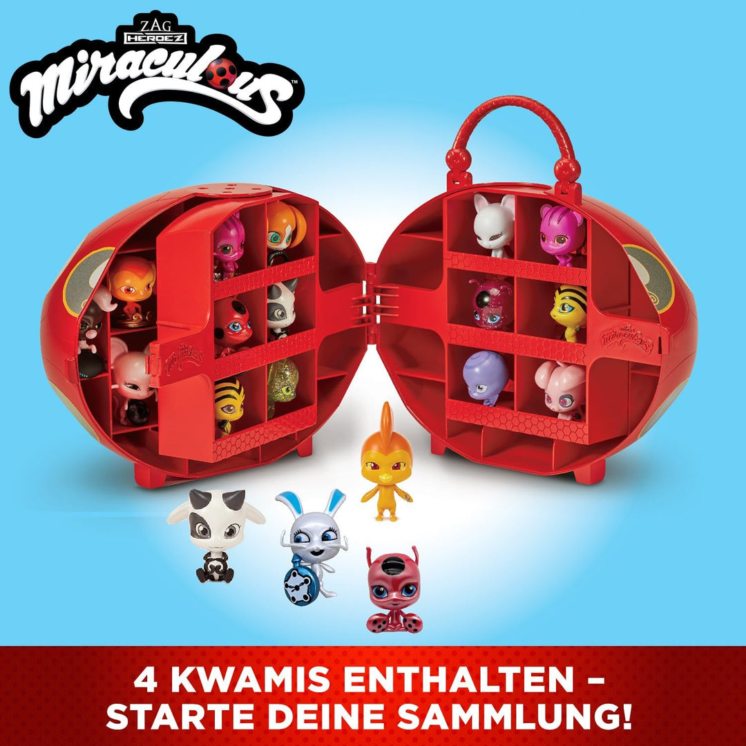 Bandai - Miraculous Ladybug - Miracle Box mit 4 Kwamis inklusive - Miraculous Kwamis Mini-Figuren Se
