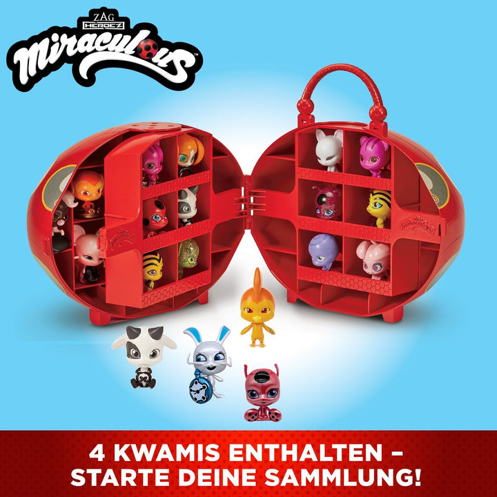 Bandai - Miraculous Ladybug - Miracle Box mit 4 Kwamis inklusive - Miraculous Kwamis Mini-Figuren Se