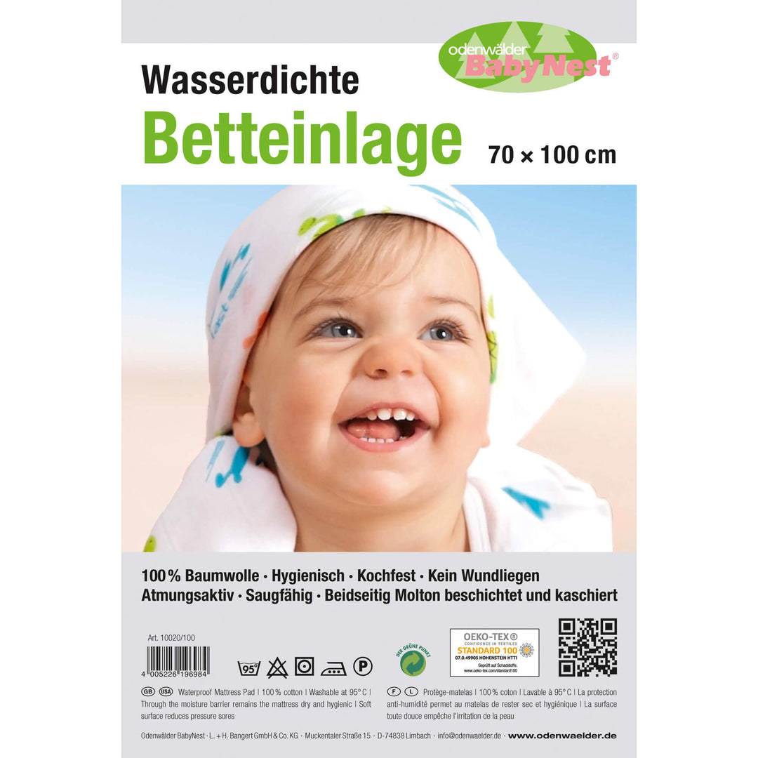 Wasserdichte Betteinlage Premium 70/100, 70/100