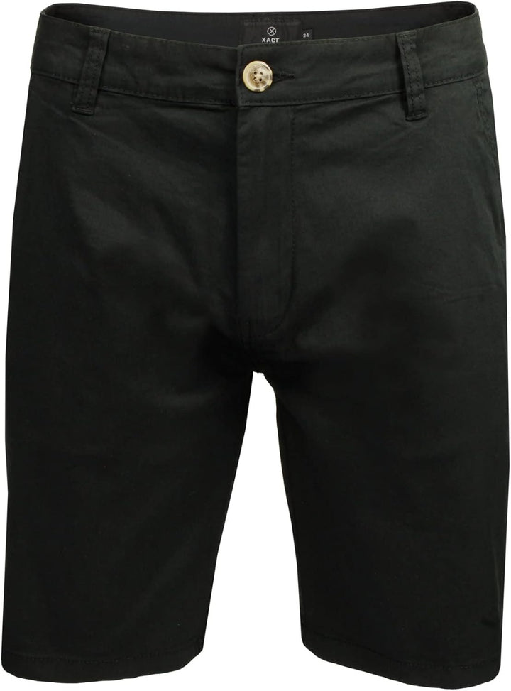 Xact Herren Chino Shorts Baumwoll Stretch Regular Fit Kurze Hose Sommer Bermuda Golf Business Casual