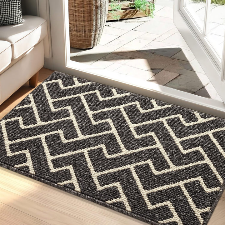 Fussmatte Innen, Schmutzfangmatte Innen 60 x 90cm Wasserdicht Türmatte rutschfest Fussmatte Sauberla
