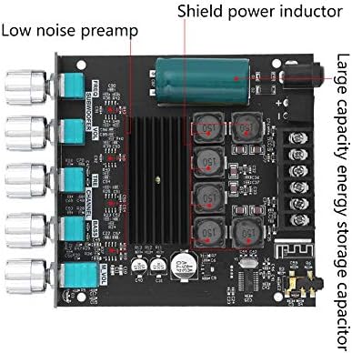 Power-Verstärkerplatine TPA3116D2-Chip 2.1-Kanal Digitalverstärker mit Bluetooth Aux Subwoofer Ausga