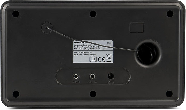 Blaupunkt IR 20 Internetradio, Digital Radio, Farbdisplay, Aux In, Wecker, schwarz Internet Radio 20