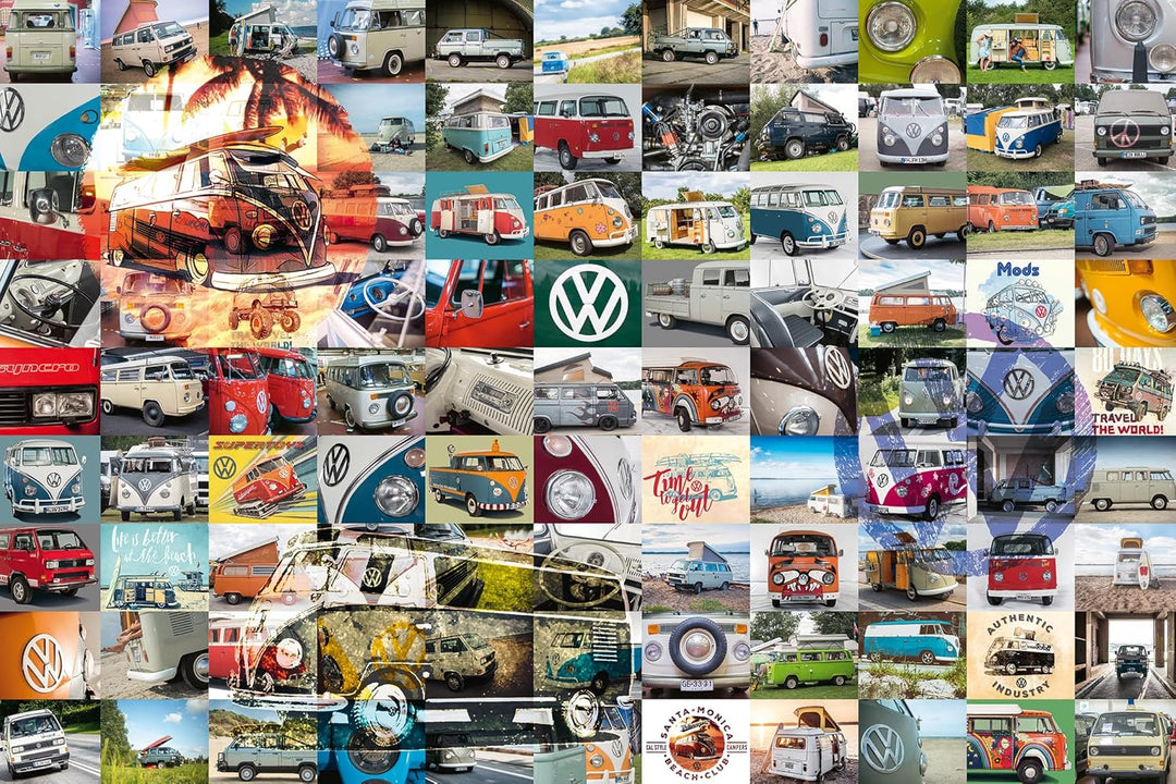 Ravensburger Puzzle 16018 - 99 VW Bulli Moments - 3000 Teile VW Puzzle für Erwachsene und Kinder ab