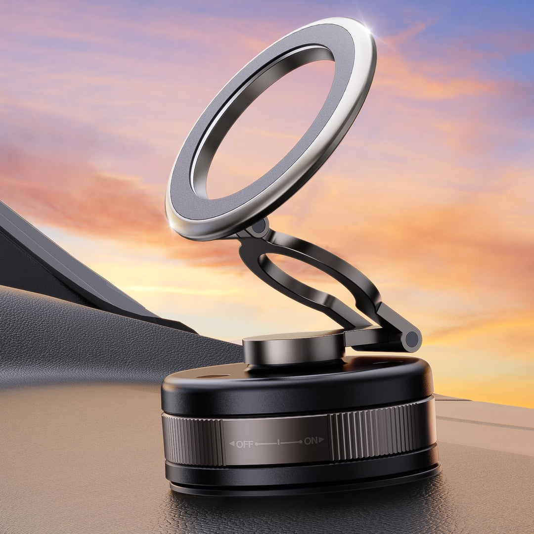 Vakuum Magnetische Handyhalterung Auto,360°Drehbare Magsafe Autohalterung,Vakuum Handyhalterung Auto