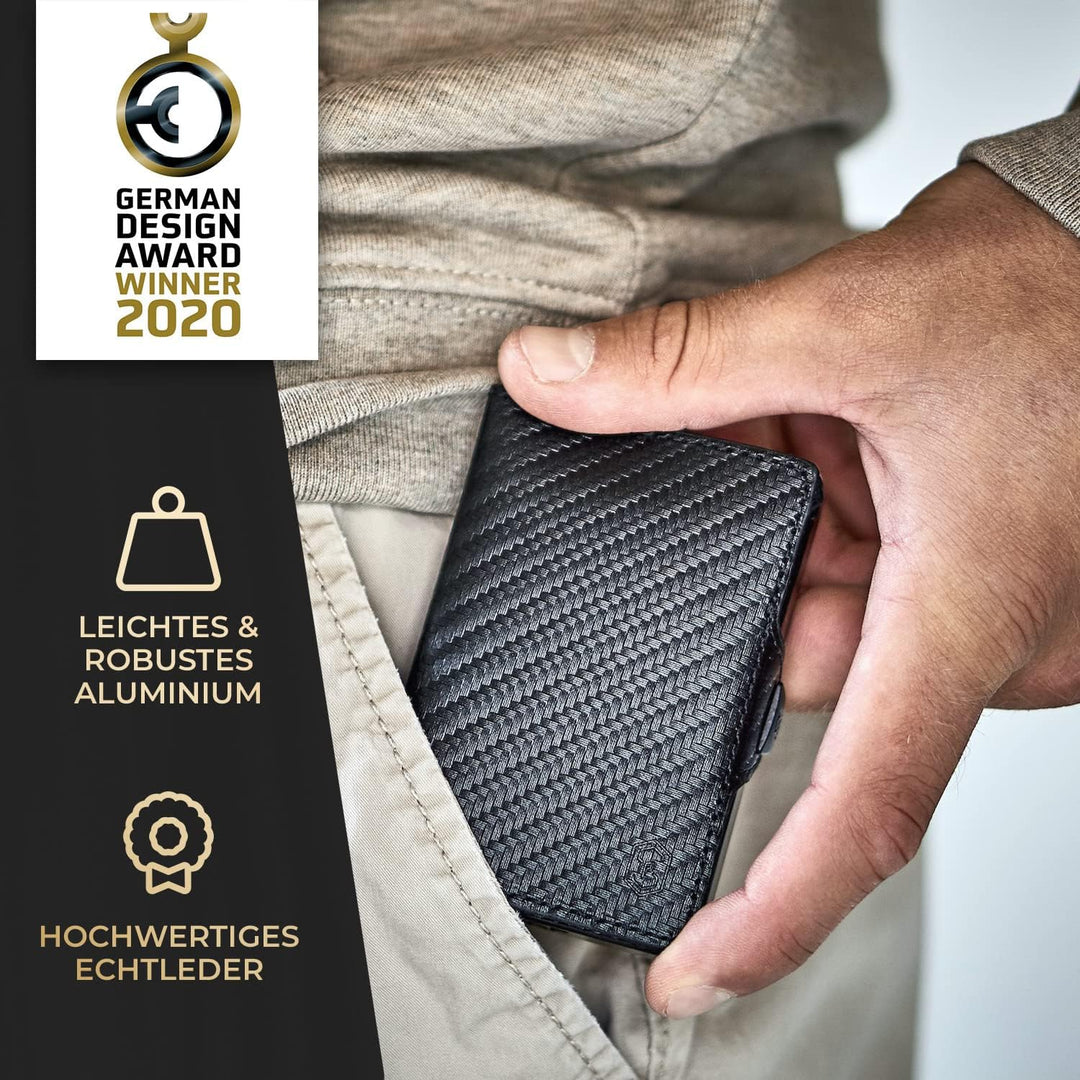 ZNAP® Slim Wallet Kreditkartenetui | Geldbörse Herren | Kartenhalter Geldbeutel Herren | Kartenetui