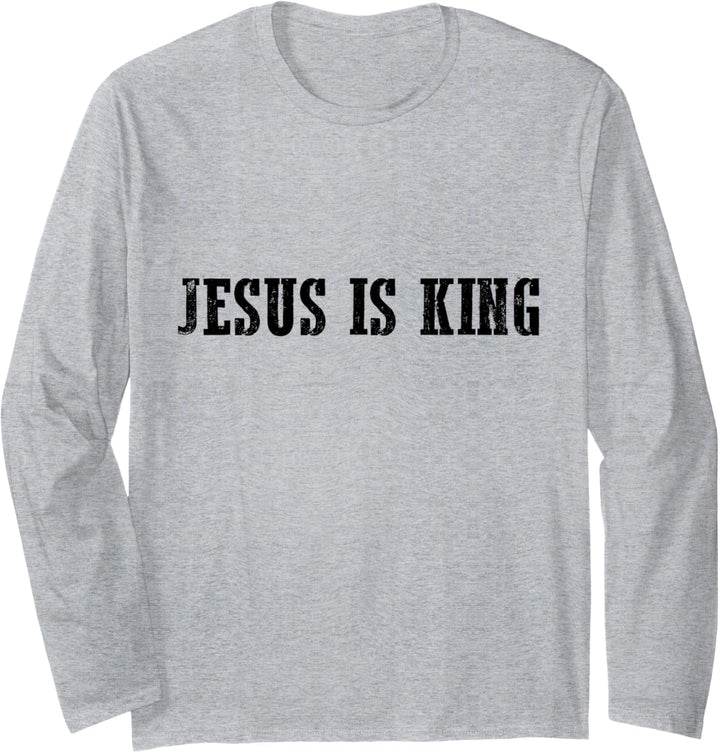 Jesus is king Langarmshirt