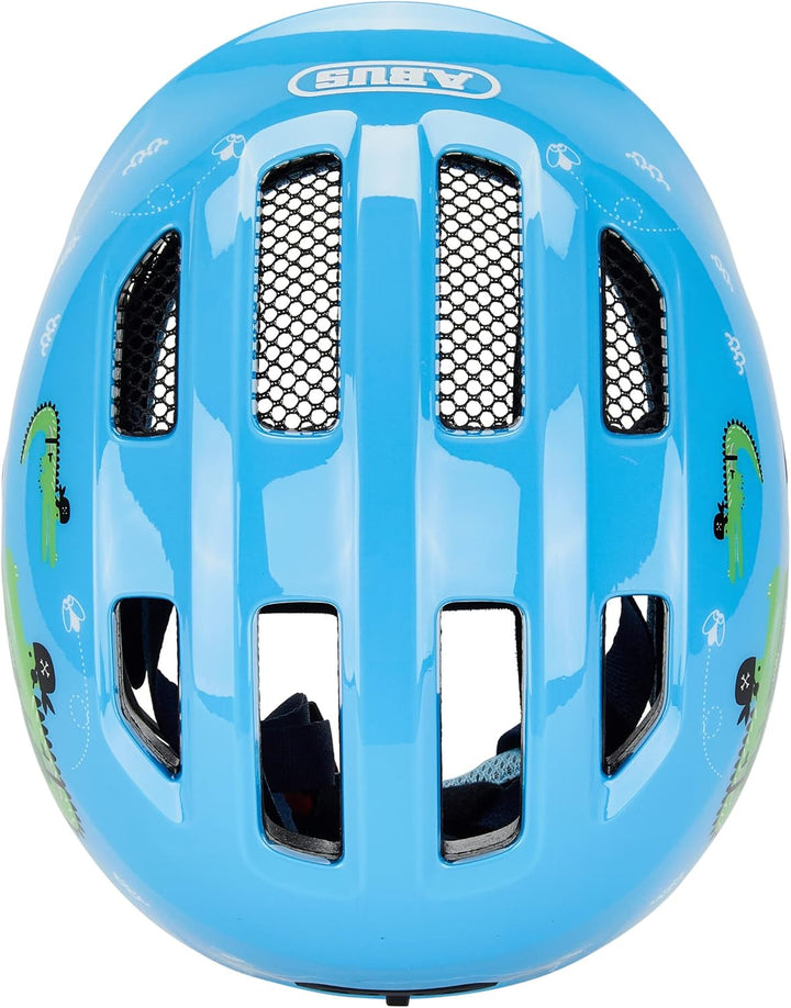 ABUS Kinderhelm Smiley 3.0 - Fahrradhelm mit tiefer Passform, kindergerechten Designs &amp; Platz für ei