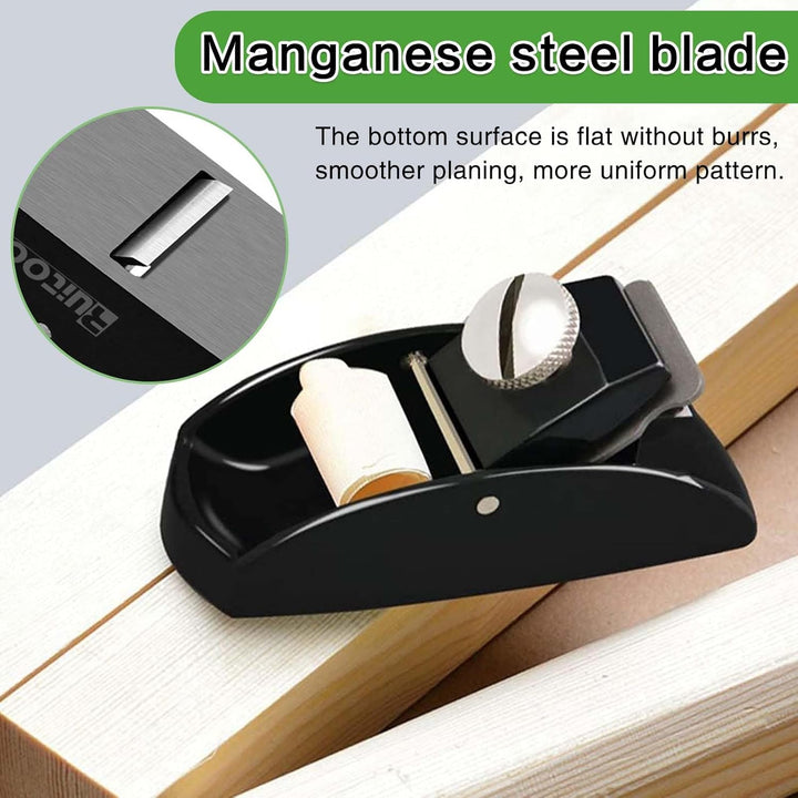 FZYCOM Mini Hobel Holz mit 2Pcs Klinges, Handhobel Klein, Holzhobel, Mini Holzhobel, Schreinerflugze