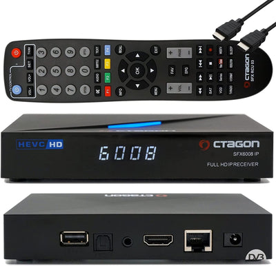 Octagon SFX6008 IP Full-HD H.265 HEVC, E2 Linux Set-Top Box & Smart Internet TV Receiver, Sat to IP