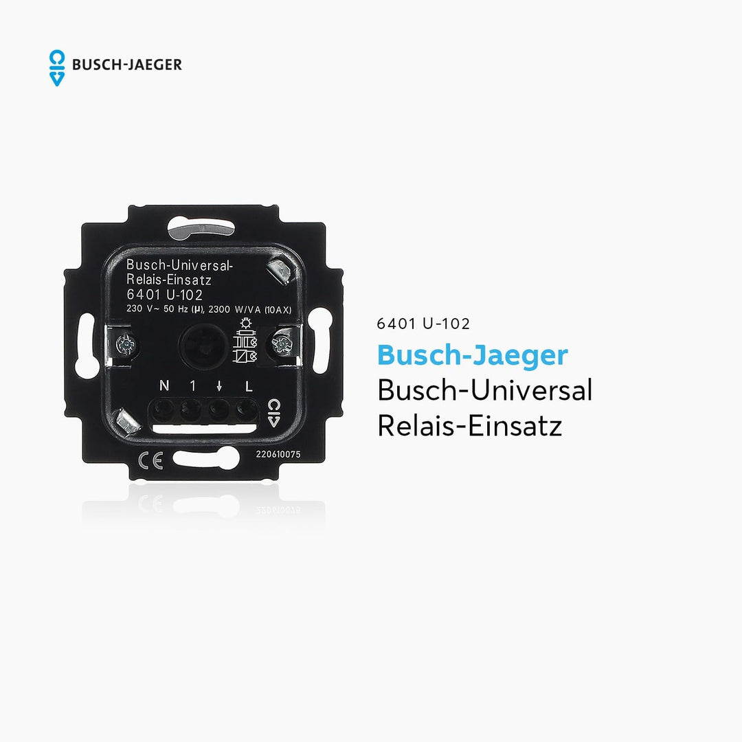 Busch-Jaeger 1307693 6401U-102 Busch-Universal-Relais-Einsatz 6401 U-102 Single, Single
