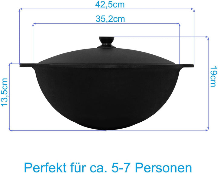 Ø36 Uchag 2mm stahl Utschak 8L Kazan Rund Grillfächer Schaumkelle Suppenkelle Utschak Utschag Kasan