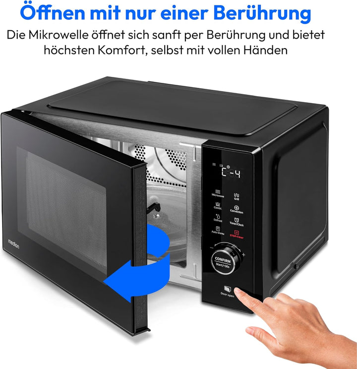 MEDION Mikrowelle mit Grill und Heissluft (23 Liter, 900 Watt, 1000 Watt Grill, 1680 Watt Heissluftf