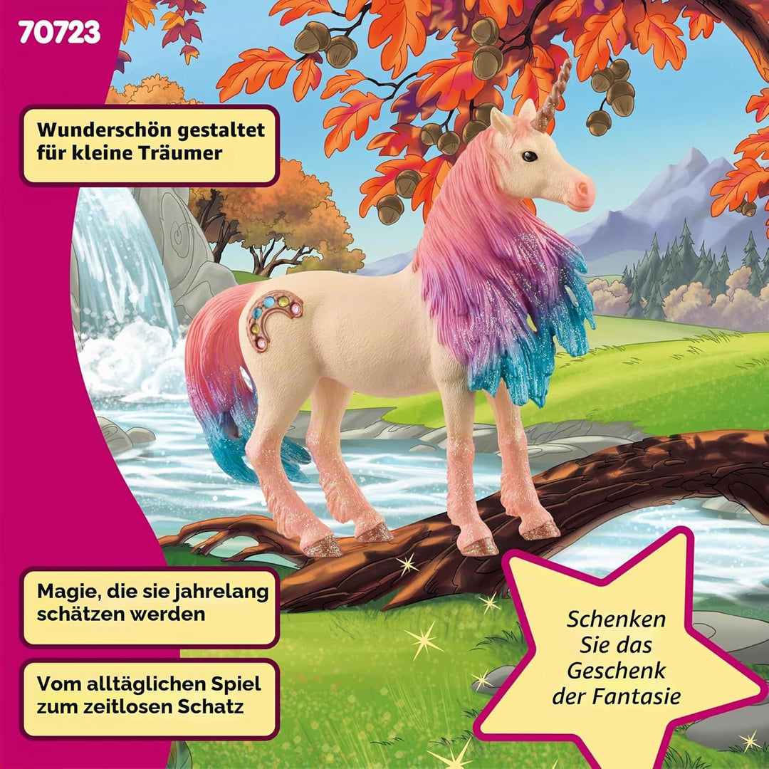 Schleich bayala Mythisch verzierte Marshmallow-Einhorn-Stute Figur – mit glitzernden Details und Str