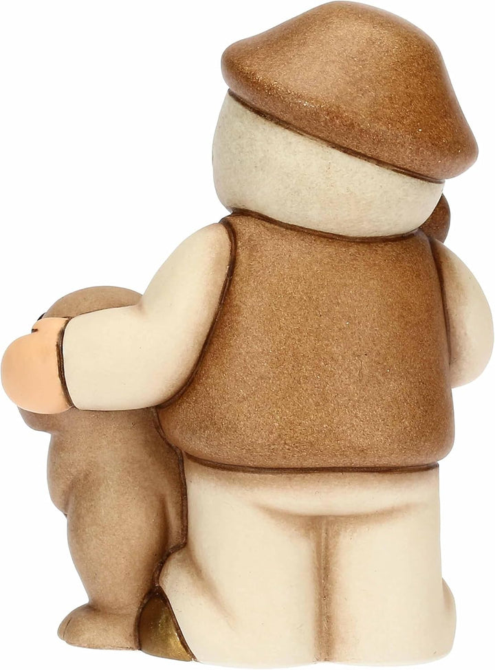 Thun - Hirte mit Hund - Keramik - Kollektion Klassische Krippe - 5,8 x 4,8 x 7,9 cm