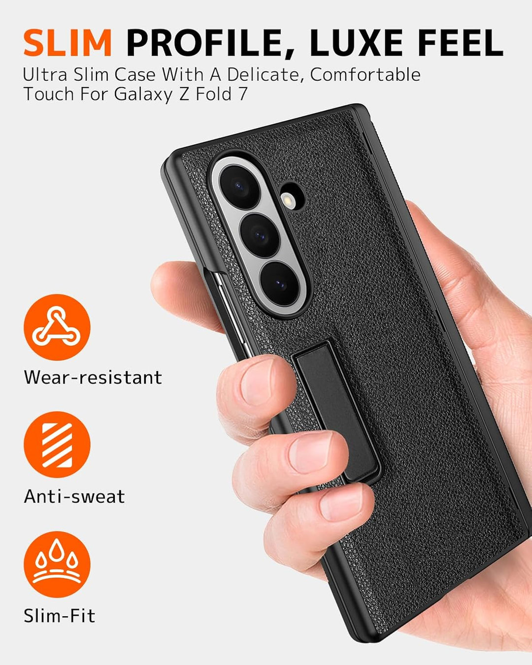 NINKI für Samsung Galaxy Z Fold 7 Case Privacy Screen Protector, Scharnier Hülle für Samsung Z Fold