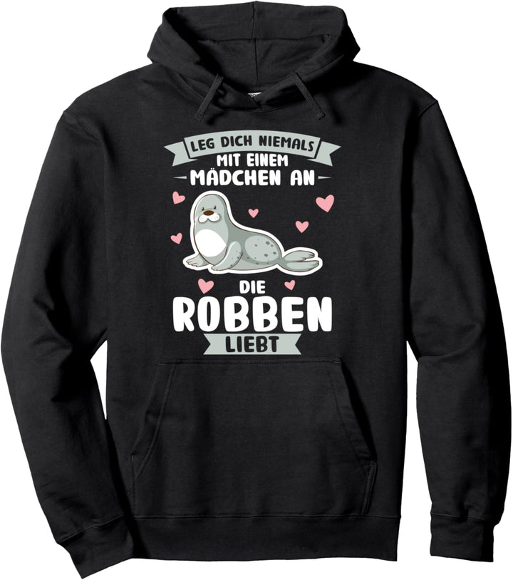 Robbe Mädchen Seerobben Pullover Hoodie