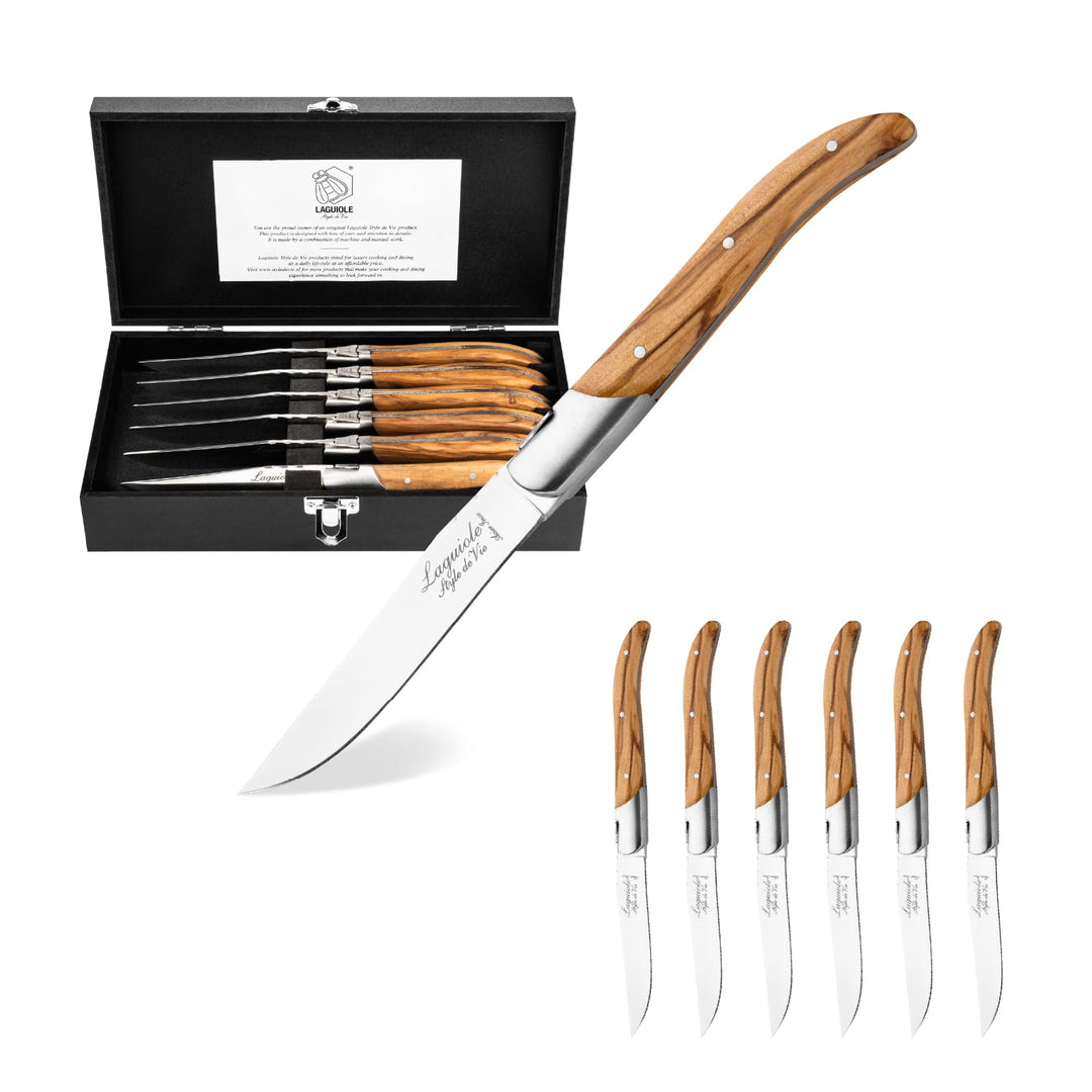 Laguiole Style de Vie Steakmesser Luxury Line, 6-teilig,