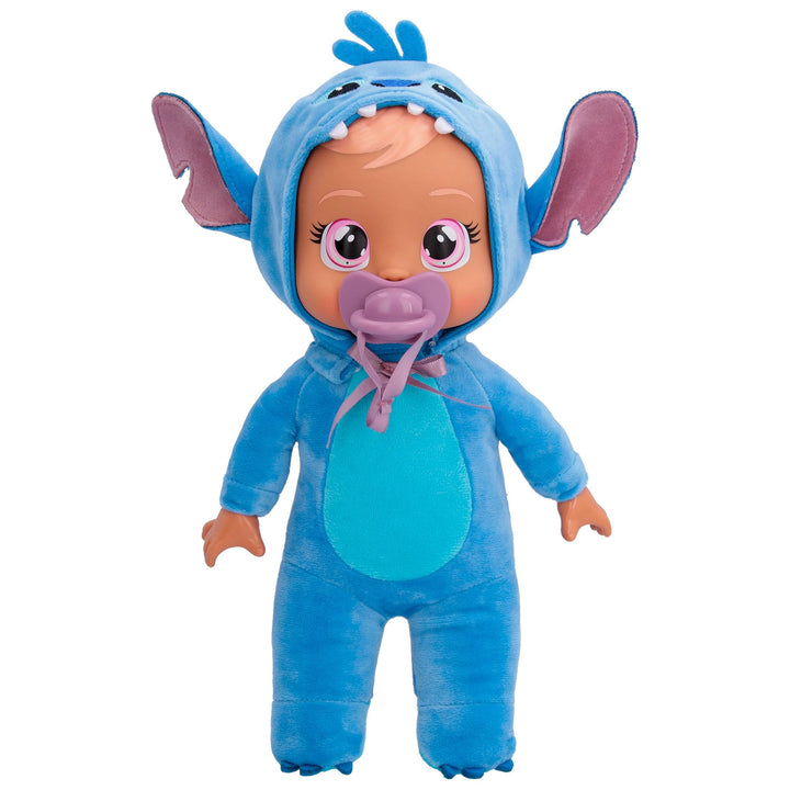 Cry Babies Tiny Cuddles Disney Stitch, Kuschelig weiche Plüschpuppe, Trägt einen Charakteristischen