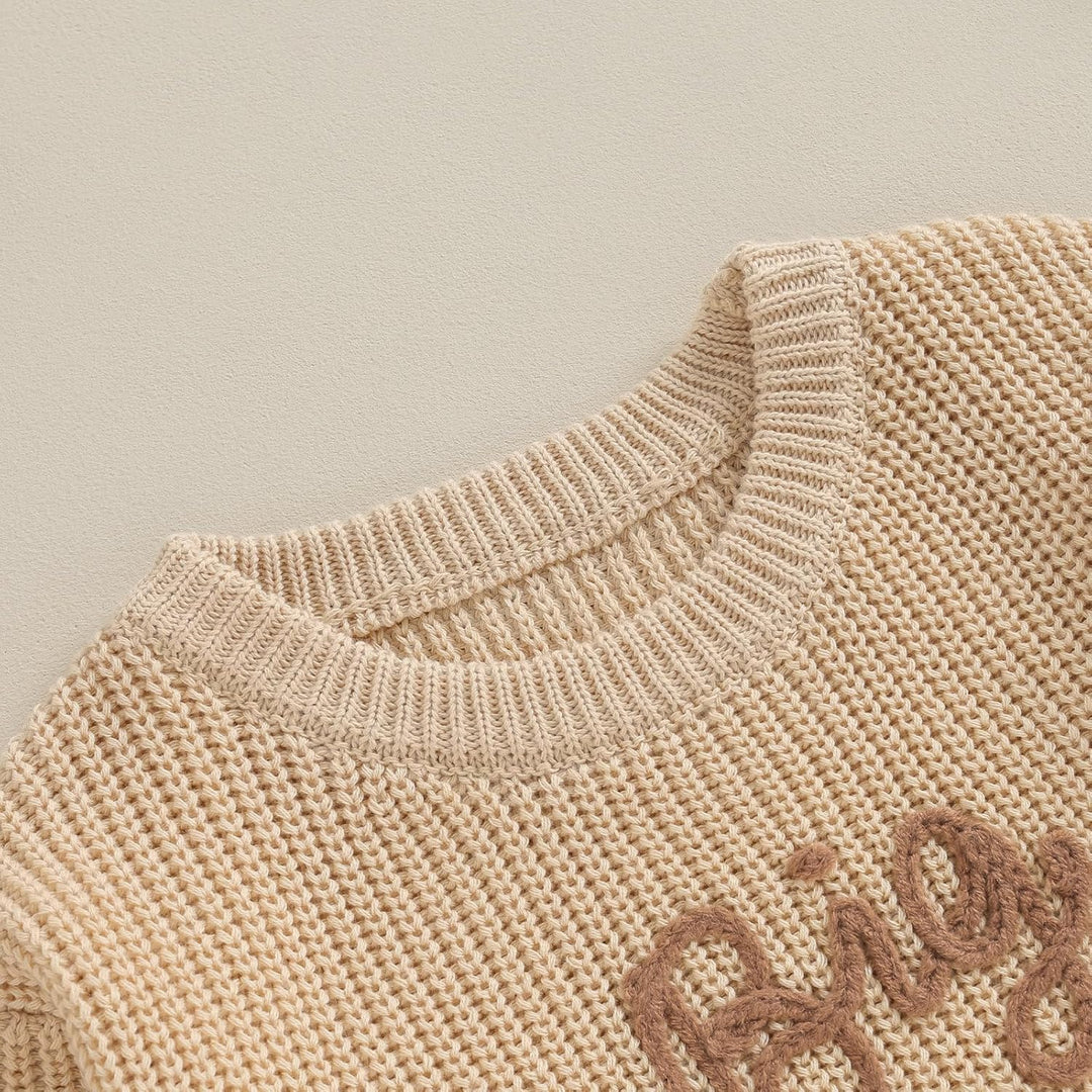 L&ieserram Baby Jungen Gestrickt Pullover Jumper Neugeborenen Kinder Langarm Strickpullover Pulli Kl