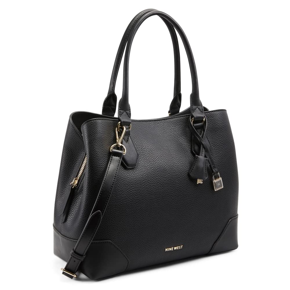 Nine West Damen Brooklyn Jet Set Tragetasche Schwarz, Schwarz