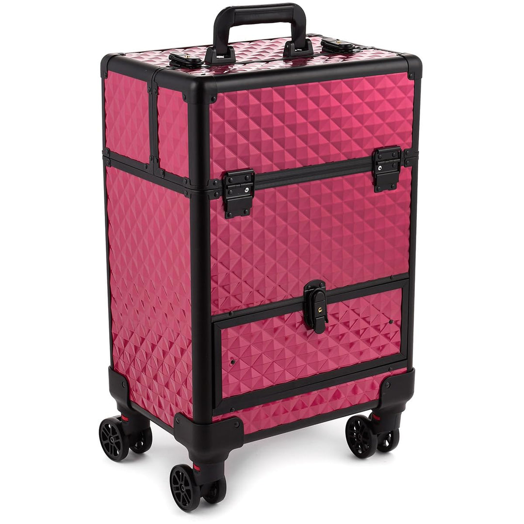 Kosmetikkoffer Schminkkoffer Beauty Make-up Case Multikoffer professioneller Make-up Rollkoffer Orga