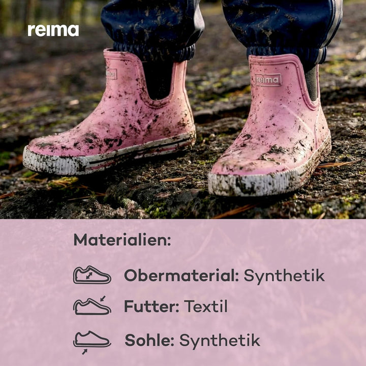 Reima - Ankles Regenstiefel für Kinder - Gummistiefel für Jungen und Mädchen, flexible Laufsohle, re